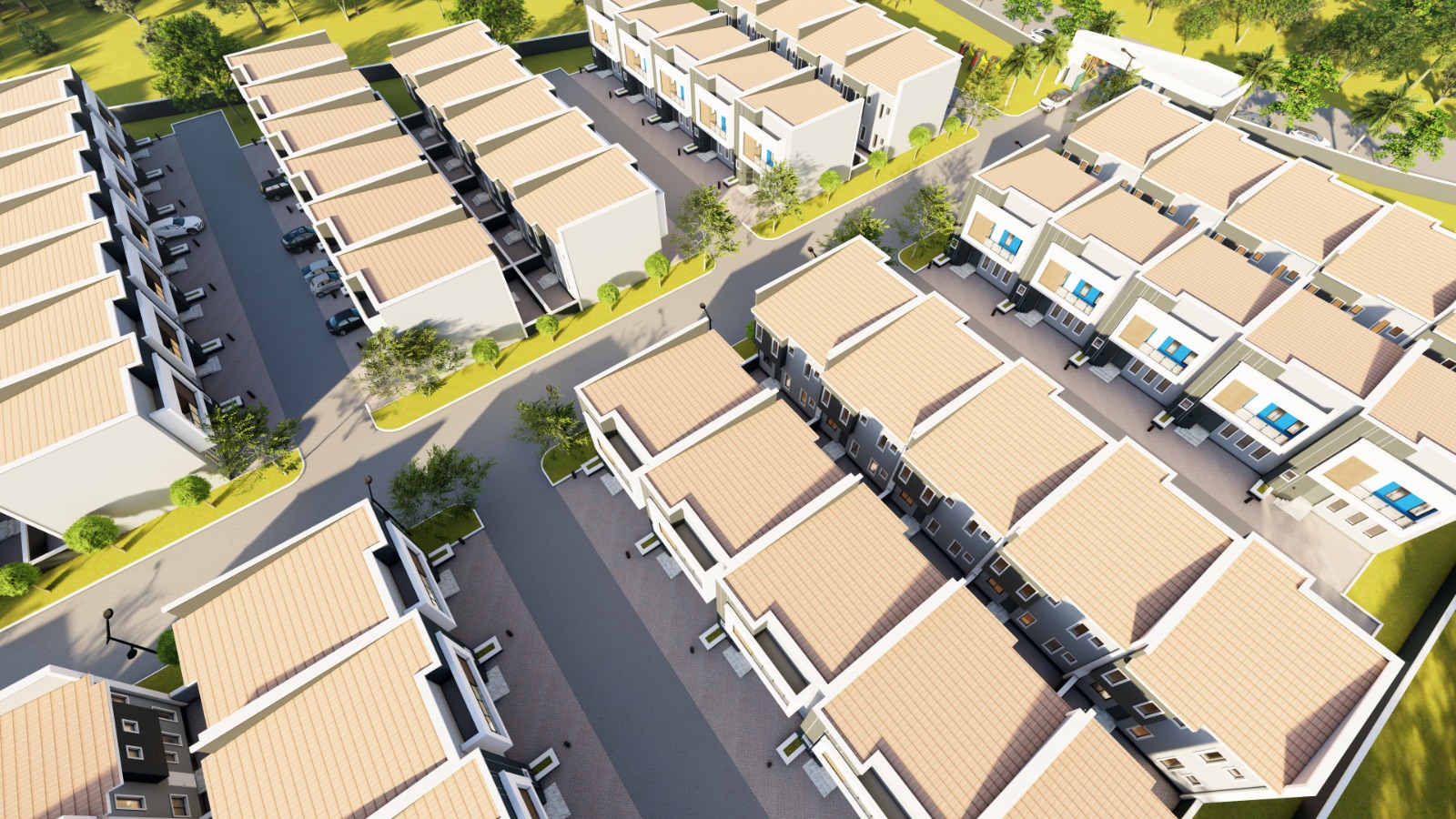 Pennek Court 2 — aerial estate rendering