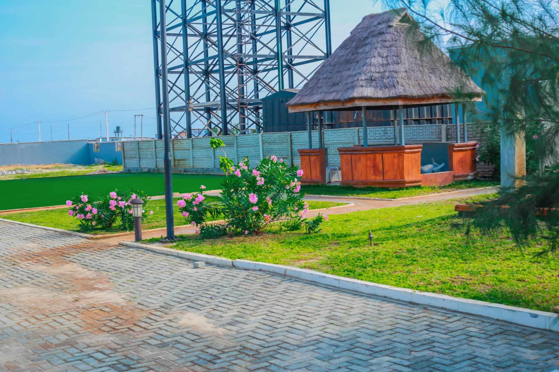 The Estate — landscaped gazebo